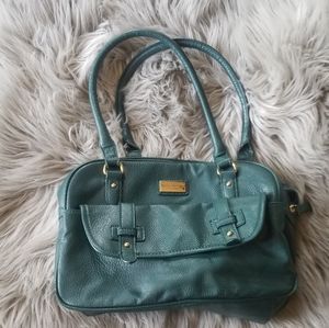 Emerald green Tommy Hilfiger satchel purse bag